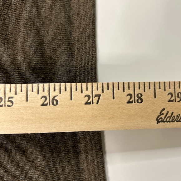 Indigo Soul Sweater Shirt Women’s Large Brown Crochet Shark Bite Asymmetrical - Picture 10 of 11